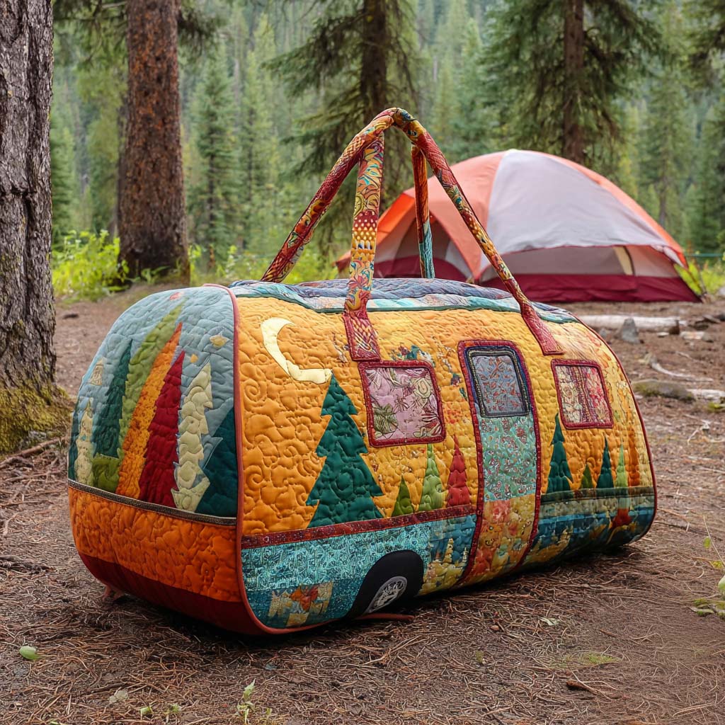 Bolsa de Viaje Acolchada - Campista en el Bosque