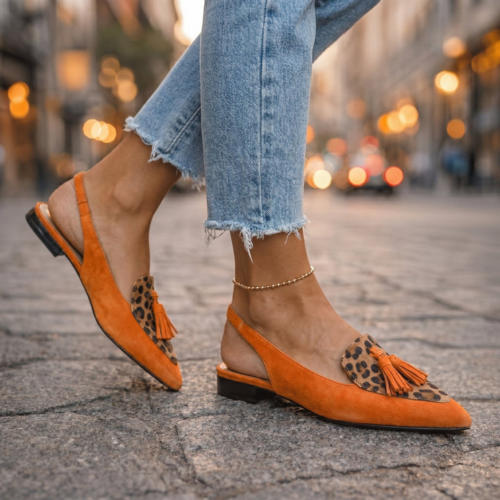 Eliza | Sandalias con Tiras y Borlas