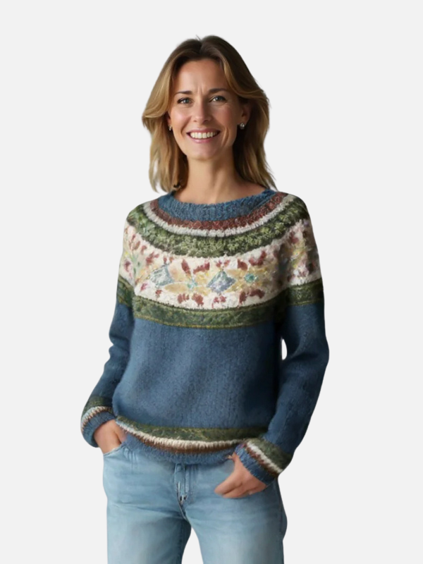 Lene | Suéter de punto con diseño y cuello