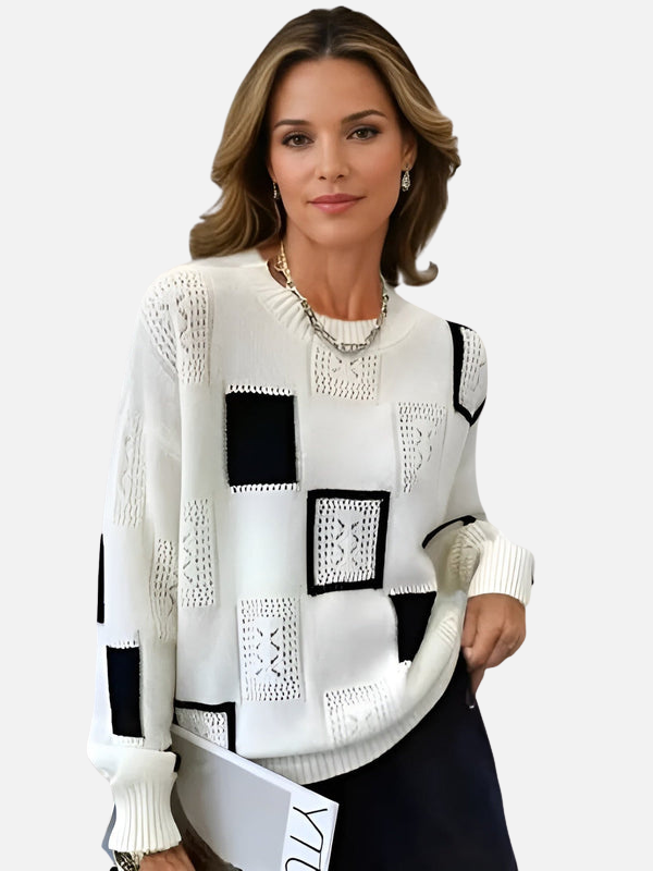Camilla | Jersey de punto con diseño de encaje