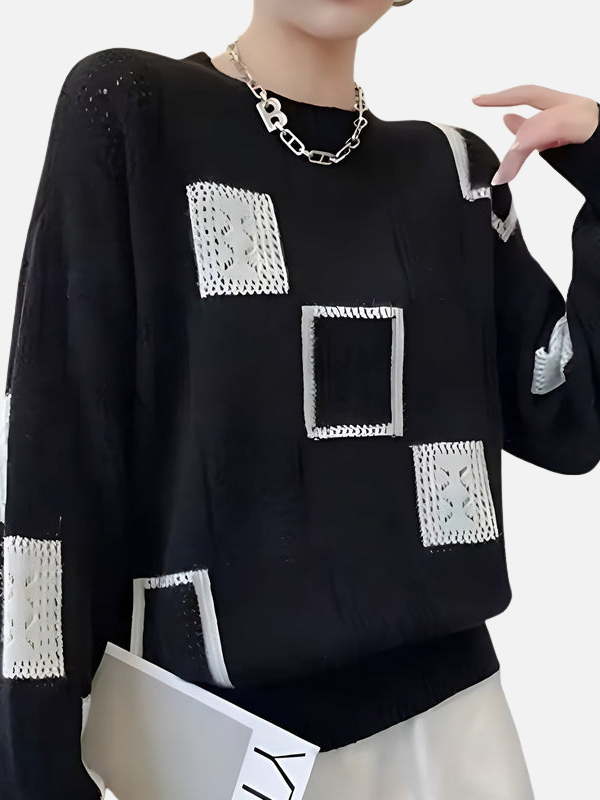 Camilla | Jersey de punto con diseño de encaje