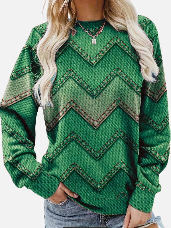 Pia | Sudadera con diseño de zigzag