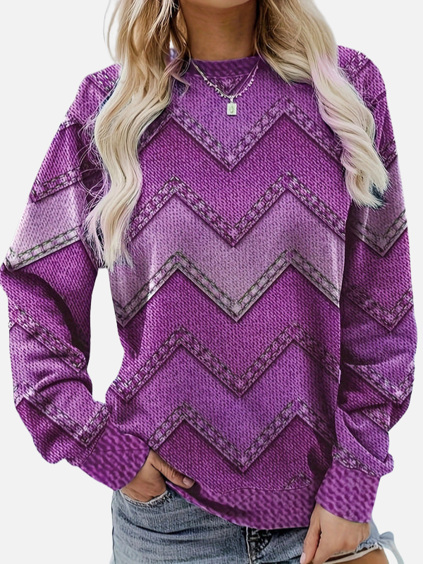 Pia | Sudadera con diseño de zigzag