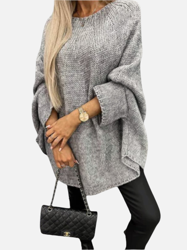 María | Poncho de Punto Oversized, Suéter Poncho