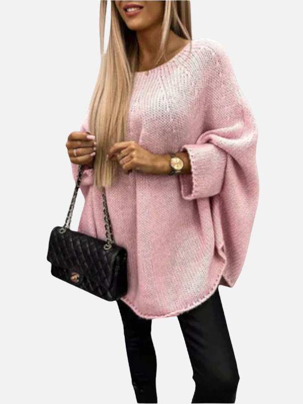 María | Poncho de Punto Oversized, Suéter Poncho