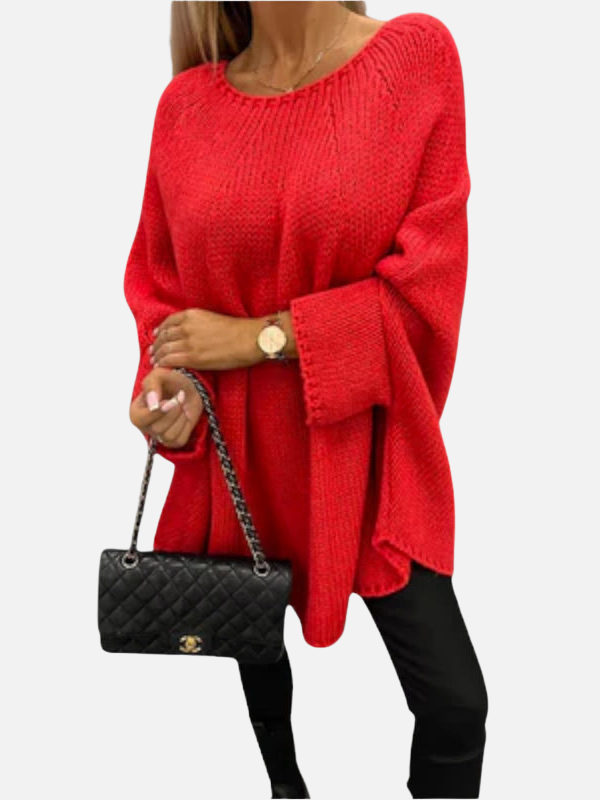María | Poncho de Punto Oversized, Suéter Poncho