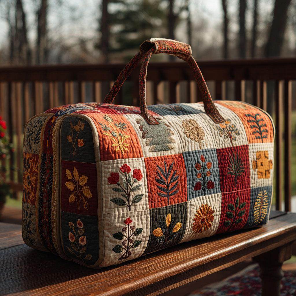 Bolsa de Viaje Acolchada - Floral Delicado