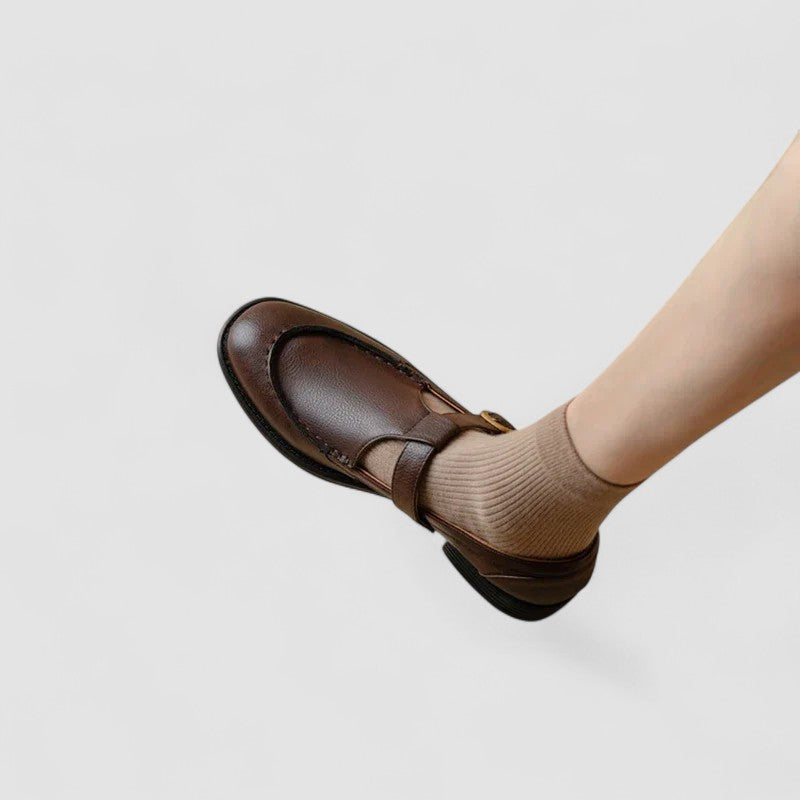 Avery - Zapatos ortopédicos Mary Jane de punta cuadrada