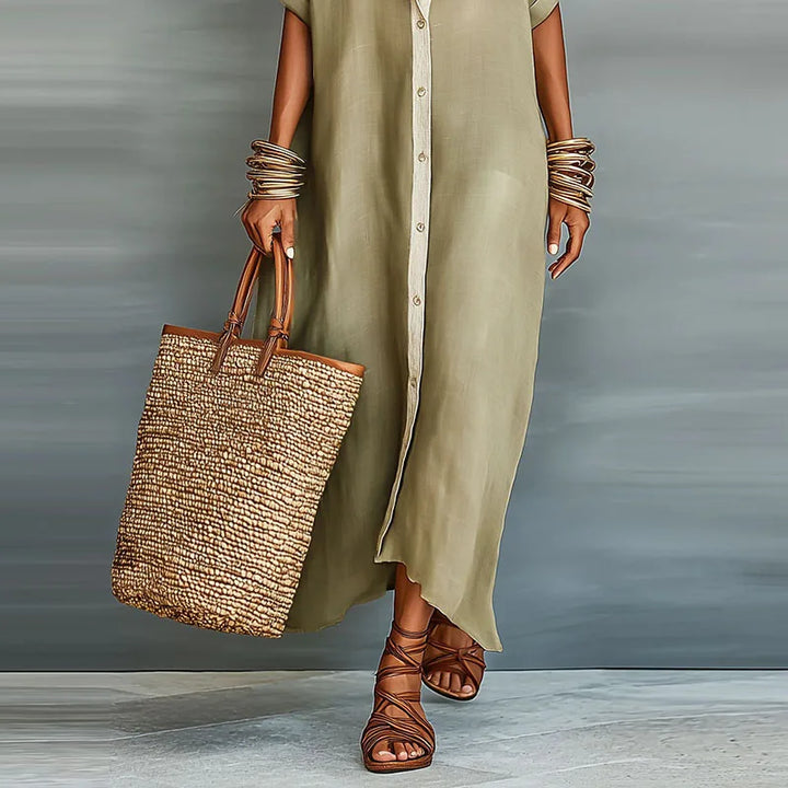 Anastasa™ | Vestido Camisero Largo