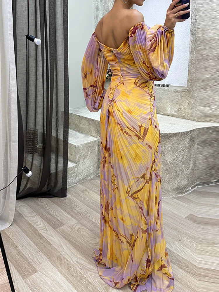 Gisselle - Vestido Maxi con Escote en V