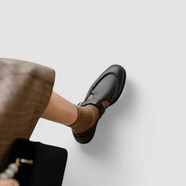 Avery - Zapatos ortopédicos Mary Jane de punta cuadrada