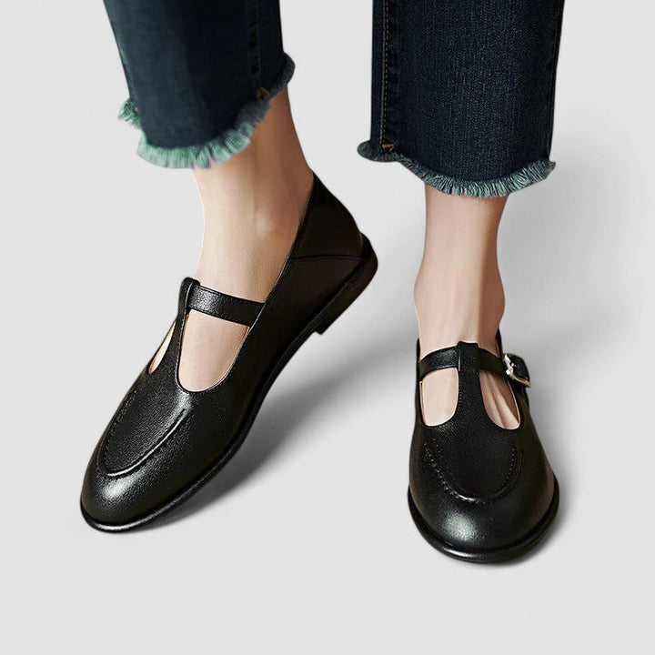 Camila – Zapatos ortopédicos Mary Jane de tacón bajo