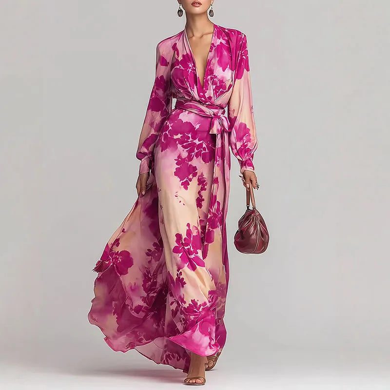 Leah – Vestido Maxi Floral
