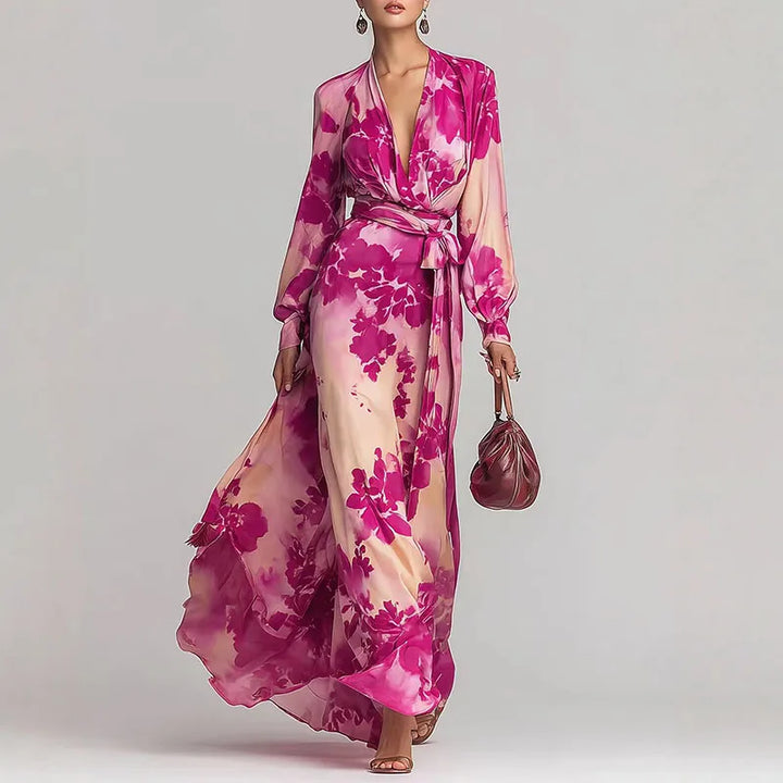 Leah – Vestido Maxi Floral