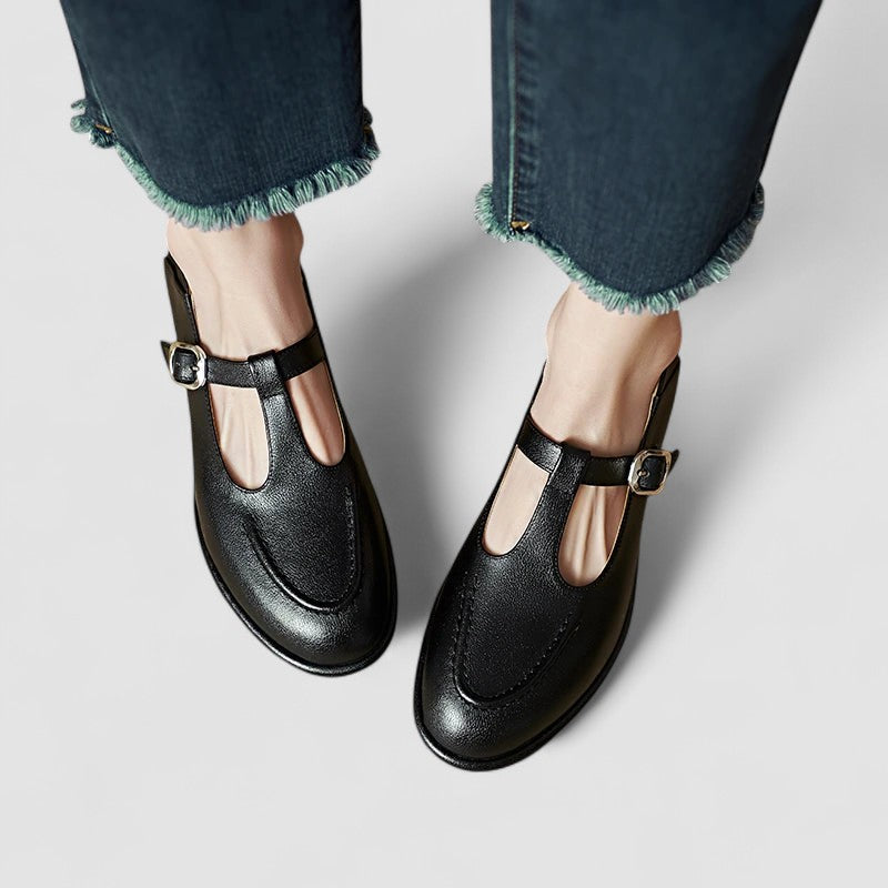 Camila – Zapatos ortopédicos Mary Jane de tacón bajo