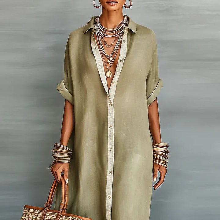 Anastasa™ | Vestido Camisero Largo