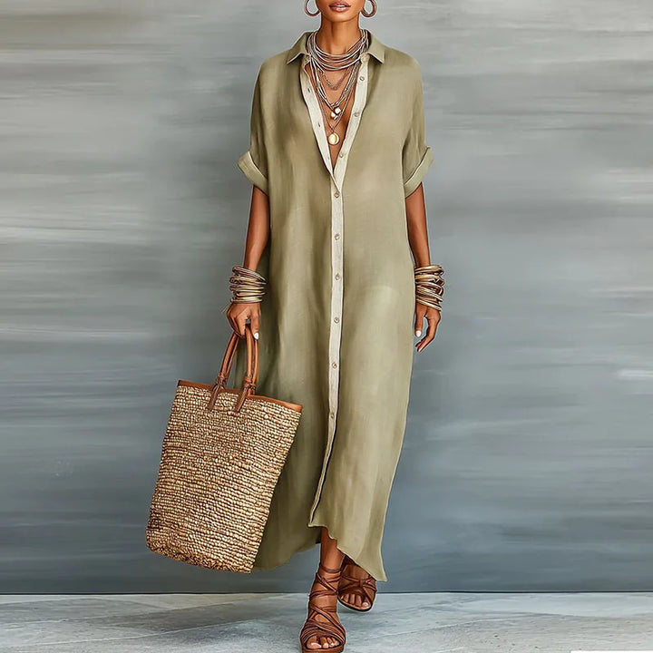 Anastasa™ | Vestido Camisero Largo
