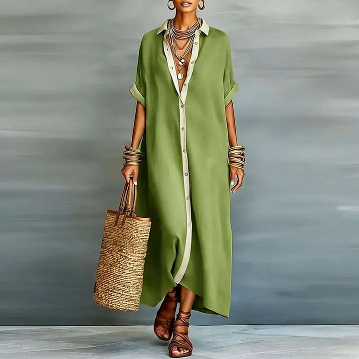 Anastasa™ | Vestido Camisero Largo