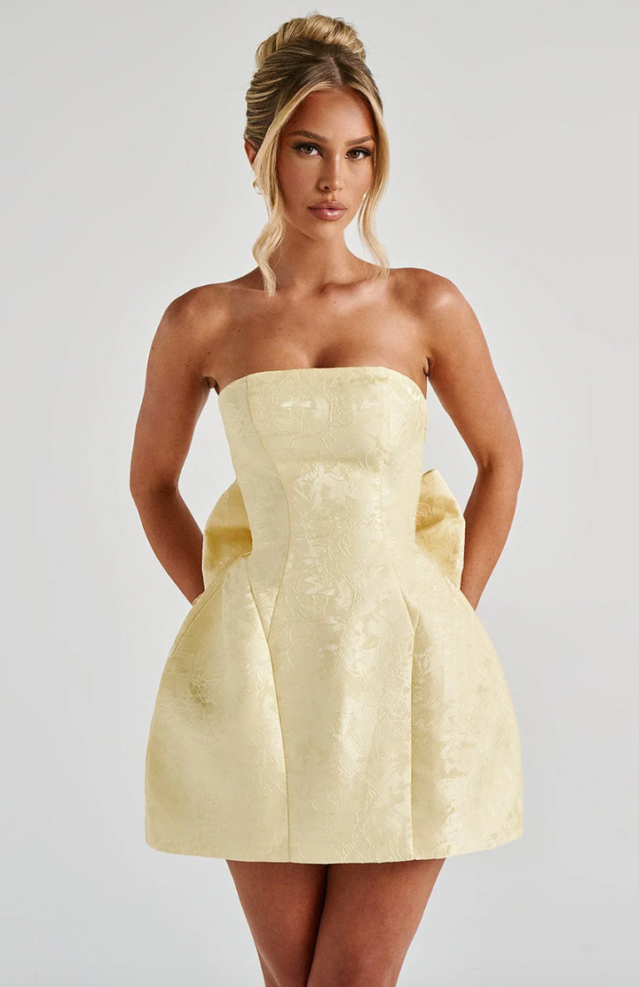 Avy - Impresionante Vestido Mini con Lazo
