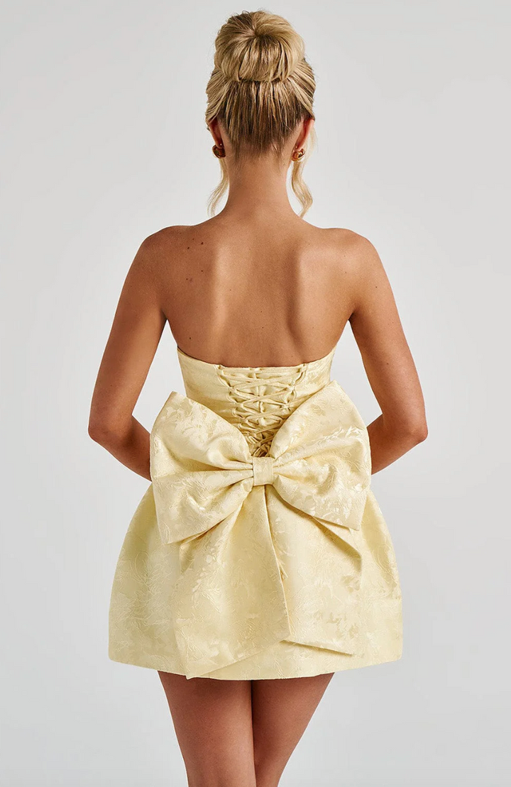 Avy - Impresionante Vestido Mini con Lazo