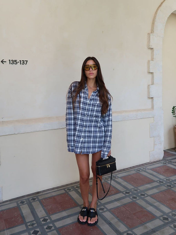 Bolso de Mano Mini Box Celeste