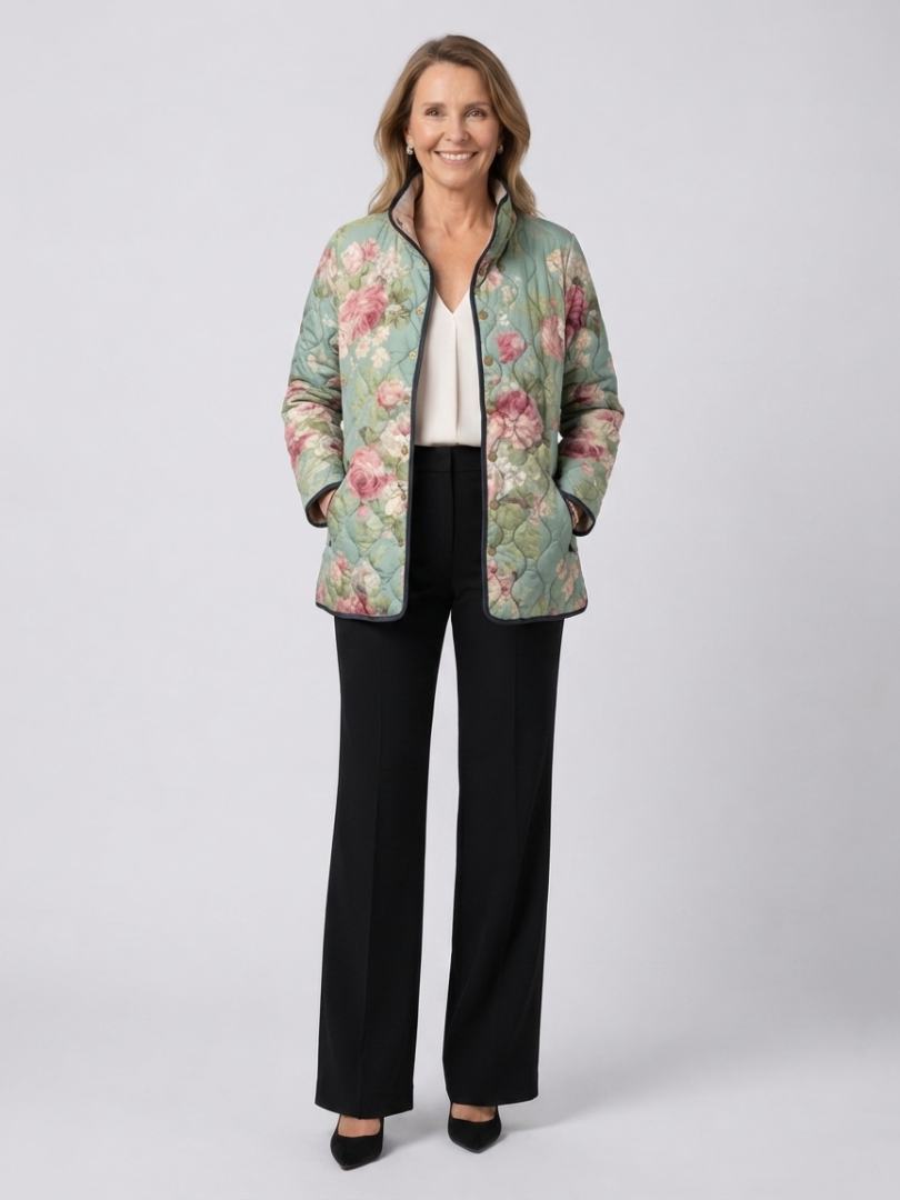 Valcor | Chaqueta Acolchada Viejas Rosas Claras