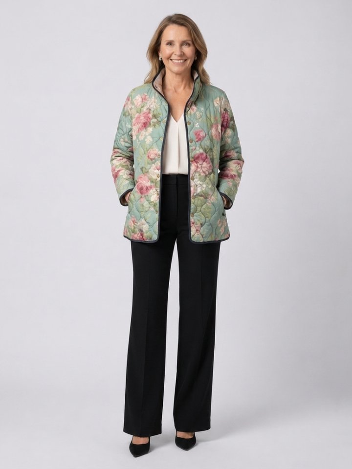 Valcor | Chaqueta Acolchada Viejas Rosas Claras