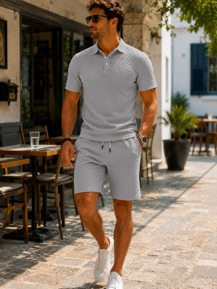 Mason | Conjunto Elegante de Polo y Pantalones Cortos