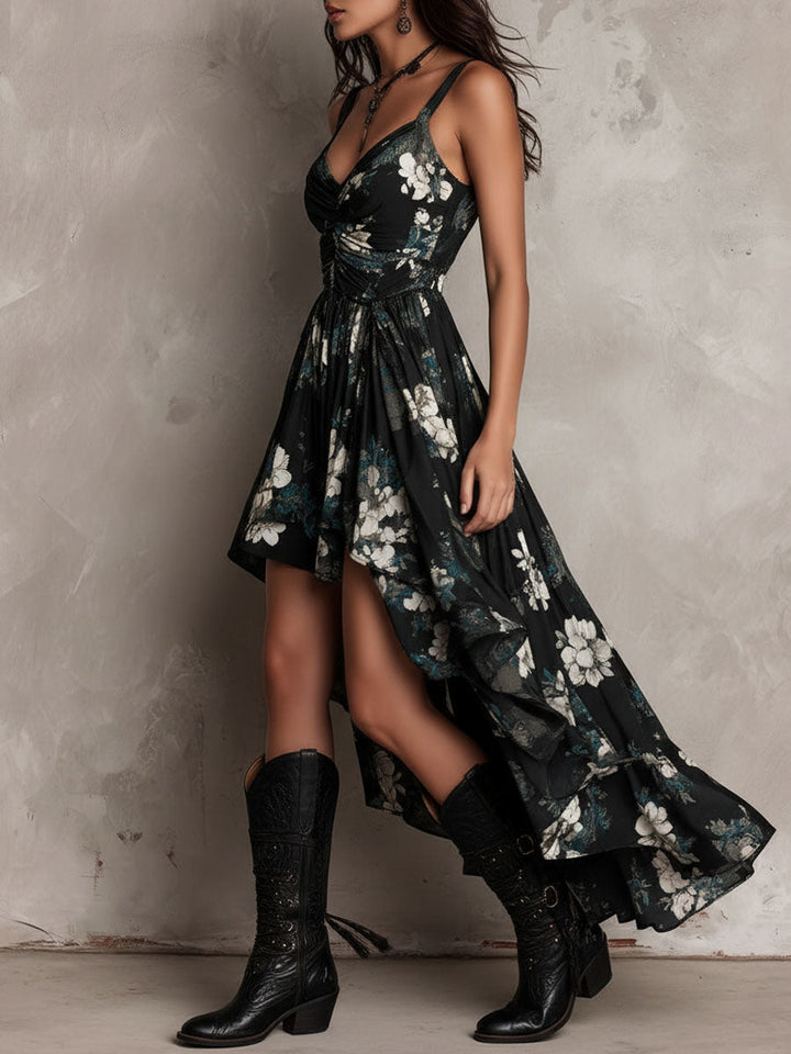 Avelinne - Patrón Floral Bohemio Negro