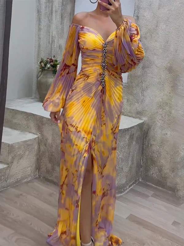 Gisselle - Vestido Maxi con Escote en V