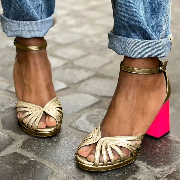 Heide™ - Tacones Clásicos con Tiras