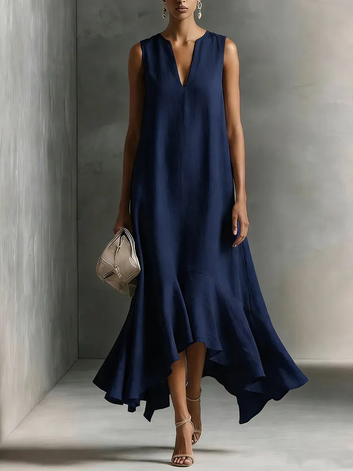 Astra - Vestido Maxi Sin Mangas con Escote en V
