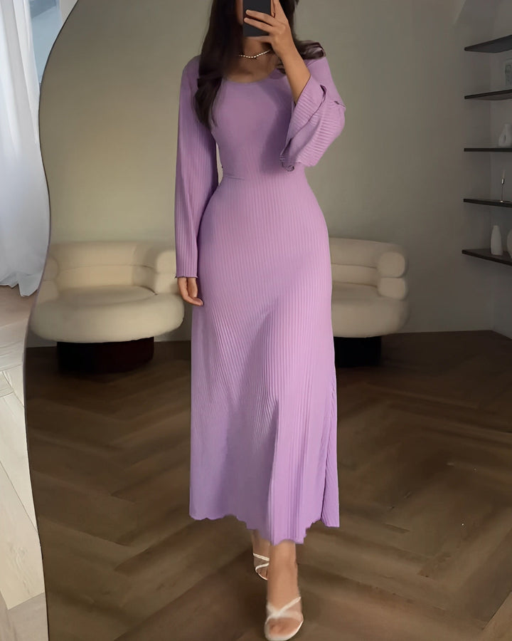 Aiah - Elegante Vestido Maxi de Punto