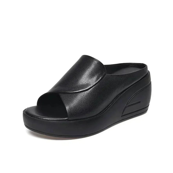 Eliza | Sandalias ortopédicas con cuña para poner y quitar