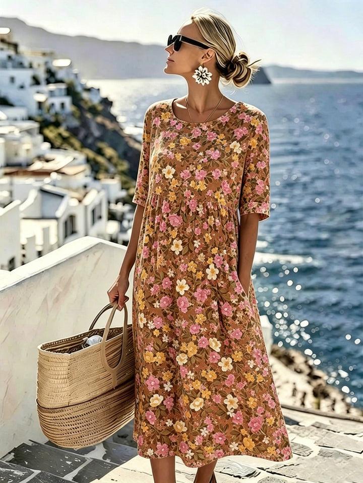 Savannah™ | Vestido Midi Pradera de Flores Silvestres