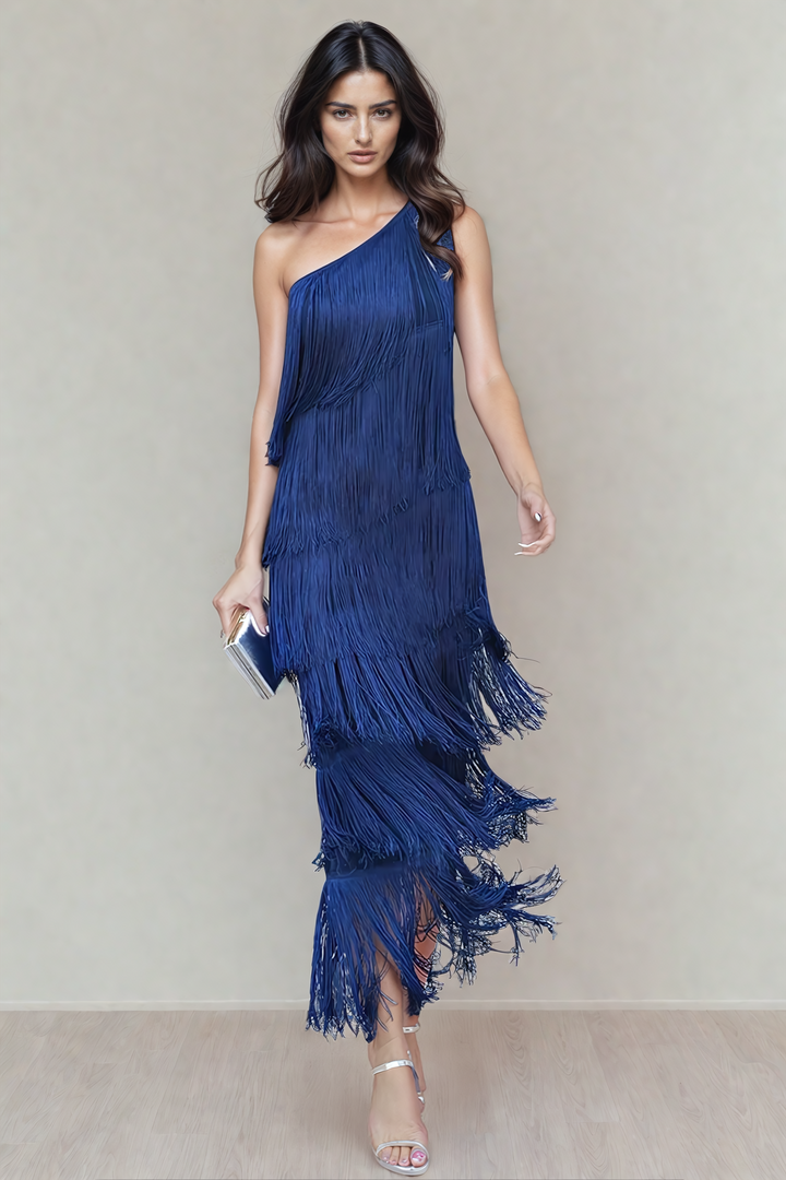 Lauren - Vestido Maxi con Flecos