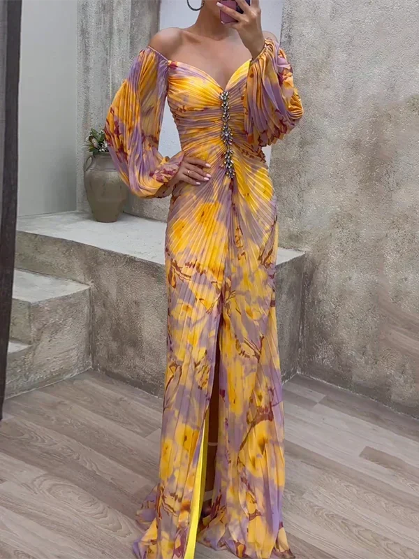 Gisselle - Vestido Maxi con Escote en V