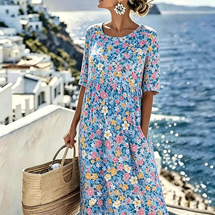 Charlotte™ - Vestido Midi Floral Elegante de Verano