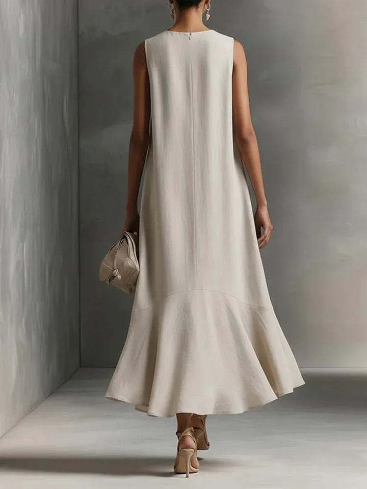 Astra - Vestido Maxi Sin Mangas con Escote en V