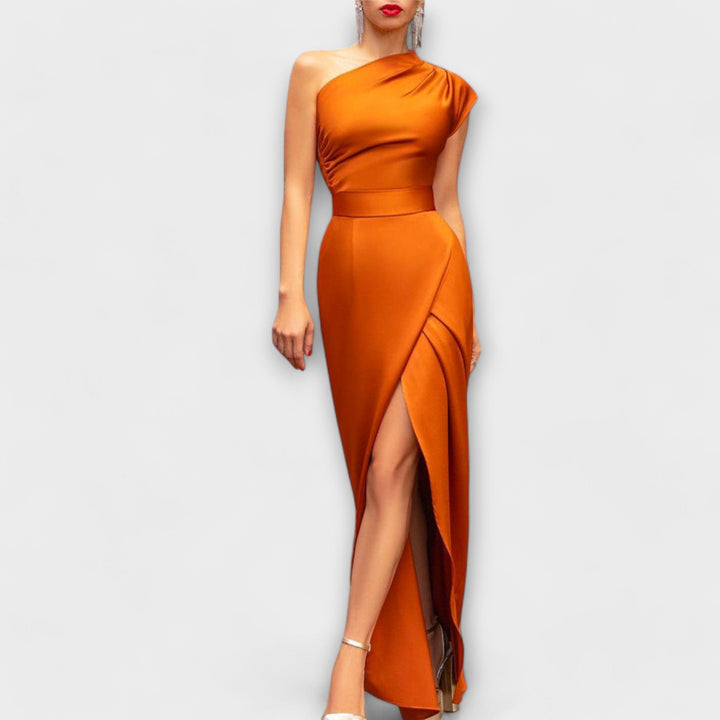 Axa - Elegante Vestido Maxi Asimétrico de Noche