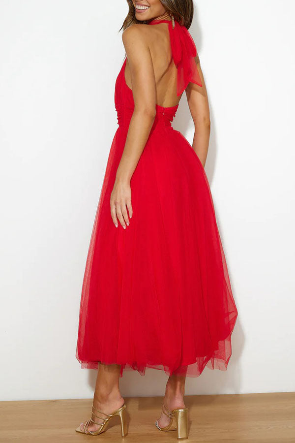 Phoebe - Vestido Midi con Falda Larga
