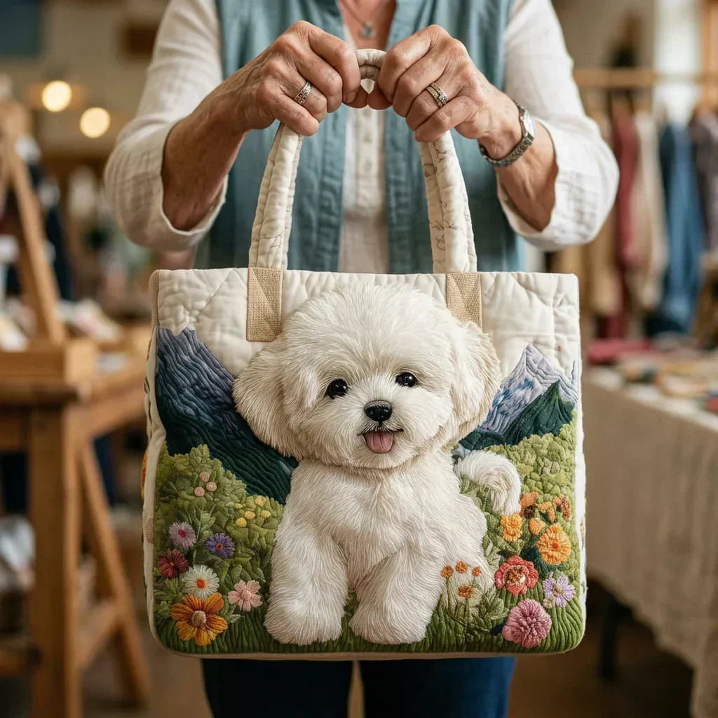 Bolso de Pana Artesanal - Perro Encantado