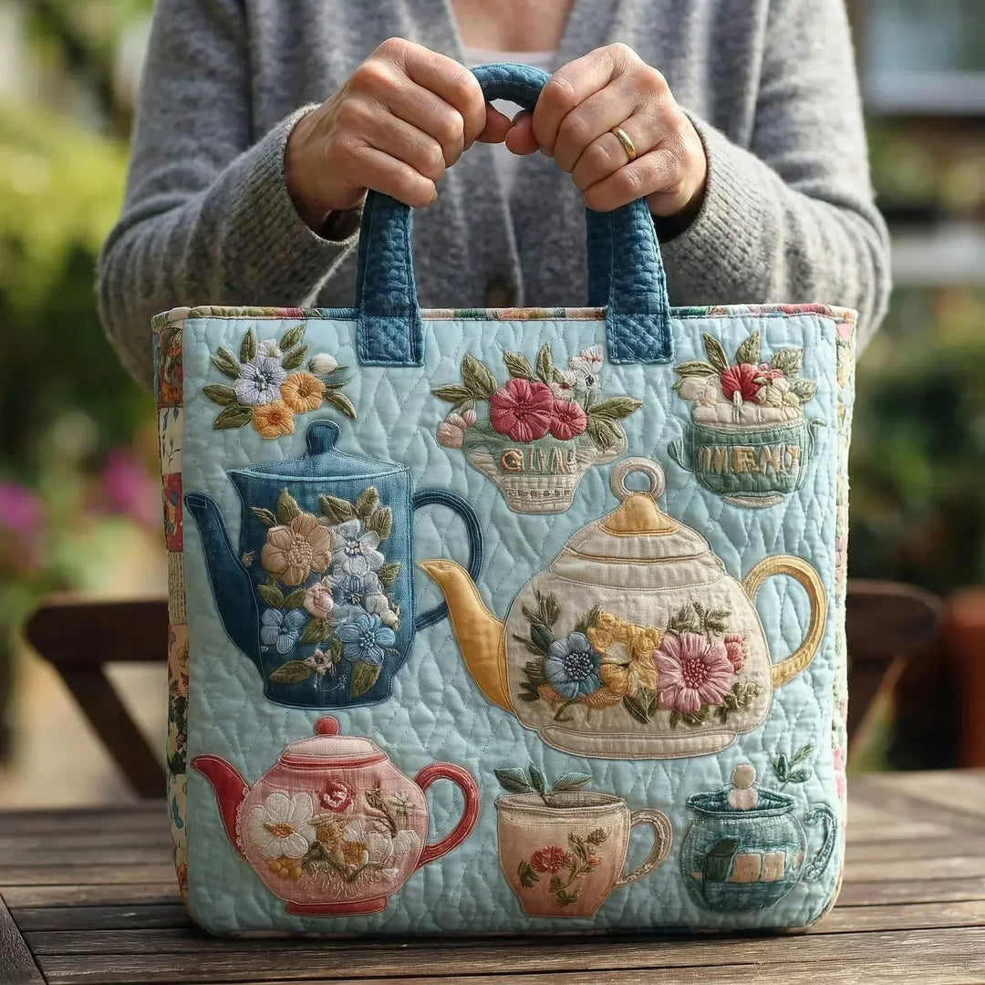 Bolsa Acolchada - Patrón Floral