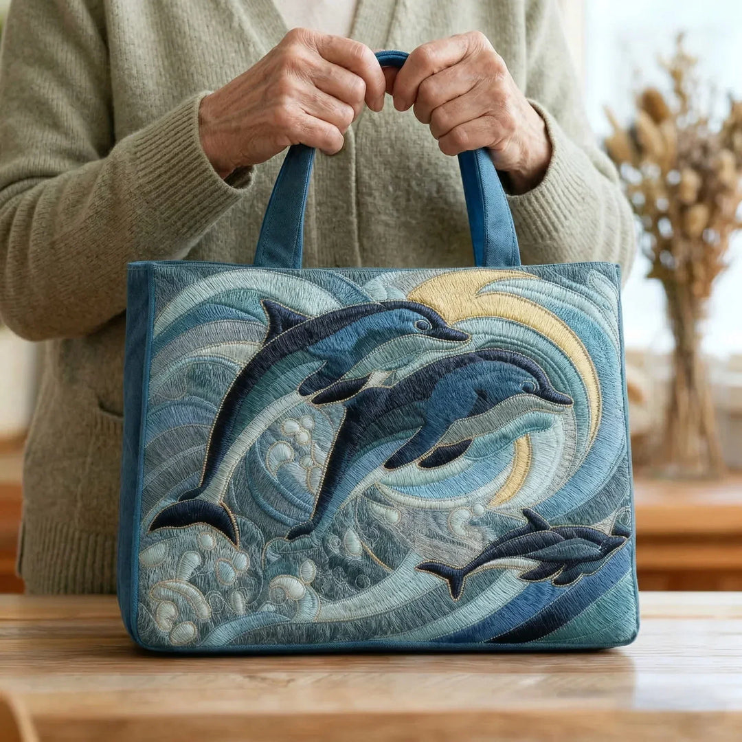 Bolso Artesanal - Delfín Oceánico