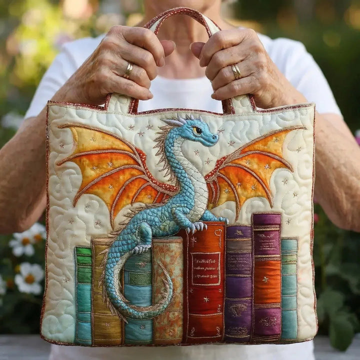 Bolsa Acolchada - Guardián de Libros Dragón Esmeralda