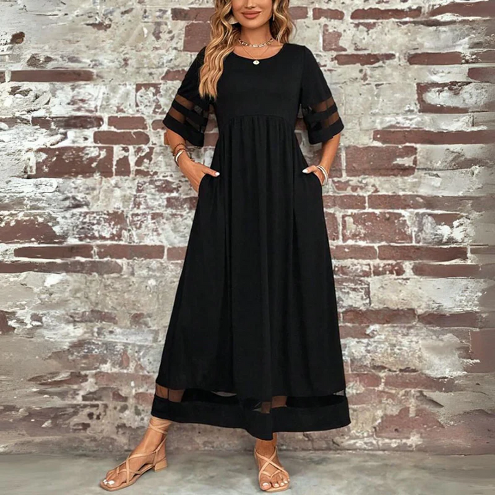 Cerelia | Vestido midi ajustado con efecto de control de abdomen
