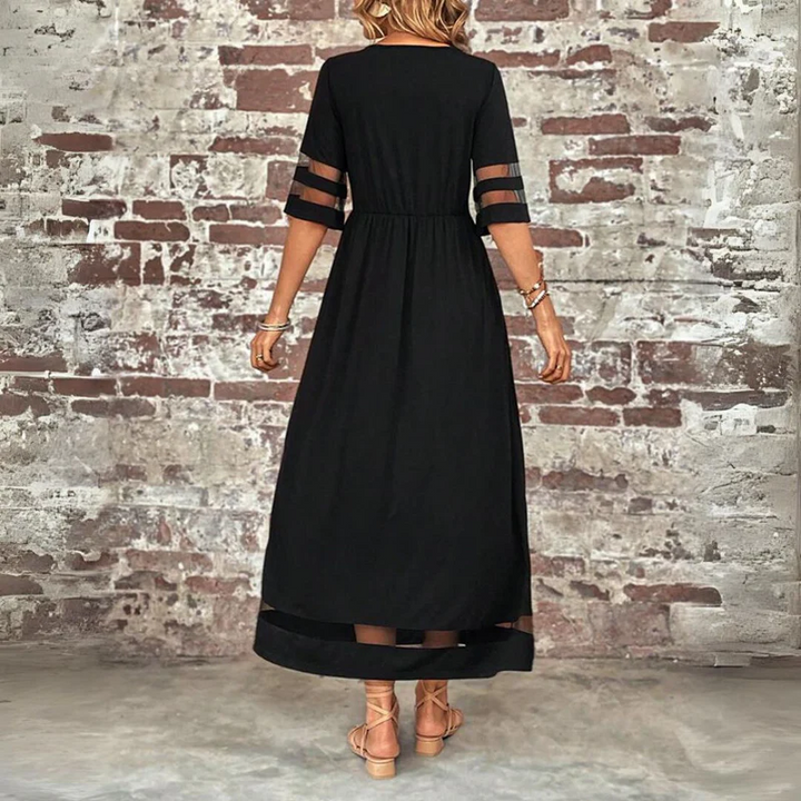 Cerelia | Vestido midi ajustado con efecto de control de abdomen