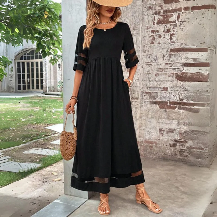 Cerelia | Vestido midi ajustado con efecto de control de abdomen