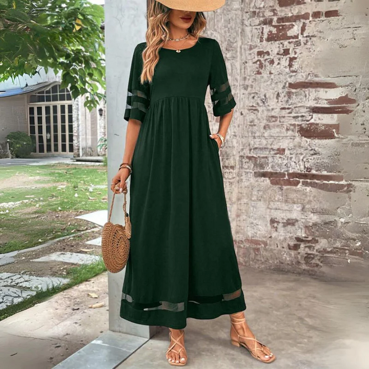Cerelia | Vestido midi ajustado con efecto de control de abdomen