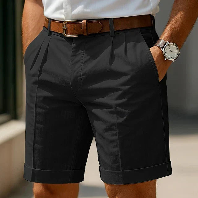 Enzo | Pantalones cortos de verano de lujo con pliegues